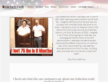 Tablet Screenshot of kitchencraftcookware.us